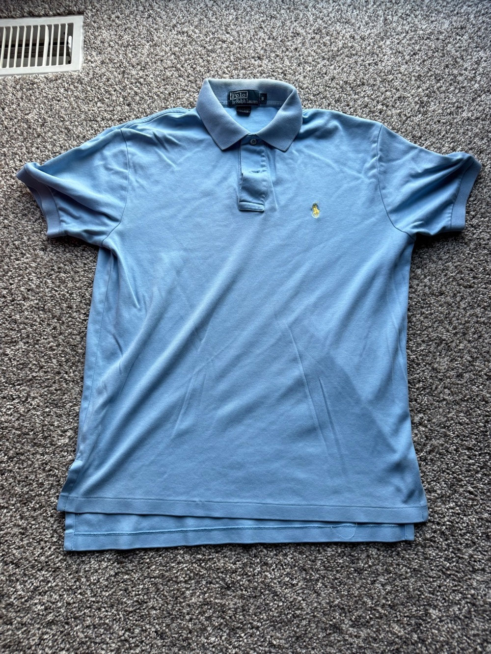 Polo by Ralph Lauren Light Blue Polo with Yellow Pony